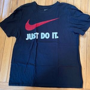 Black Nike Just Do It Tee